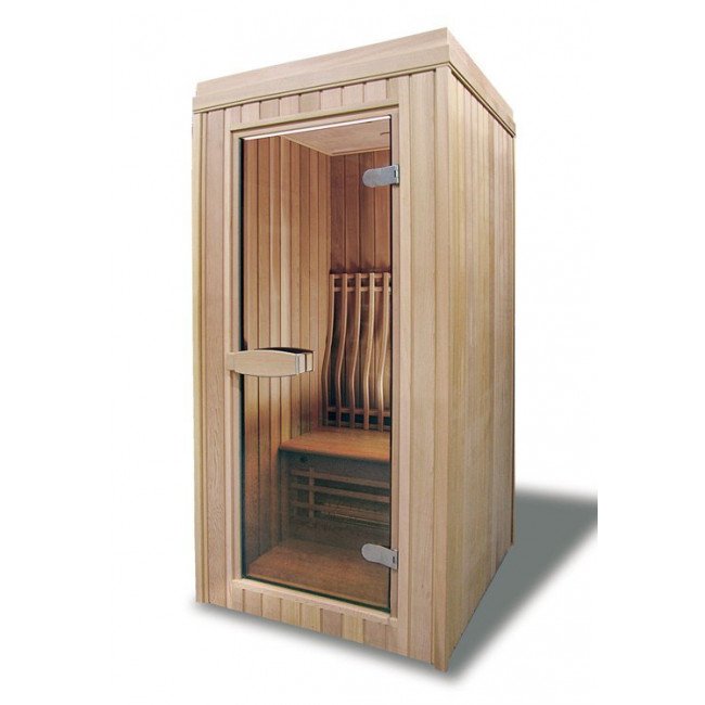 Secretaris straffen rib BH103 infrarood sauna 103 x 103 x 212 cm - Hemlock kopen? - Rhodos-shop.nl