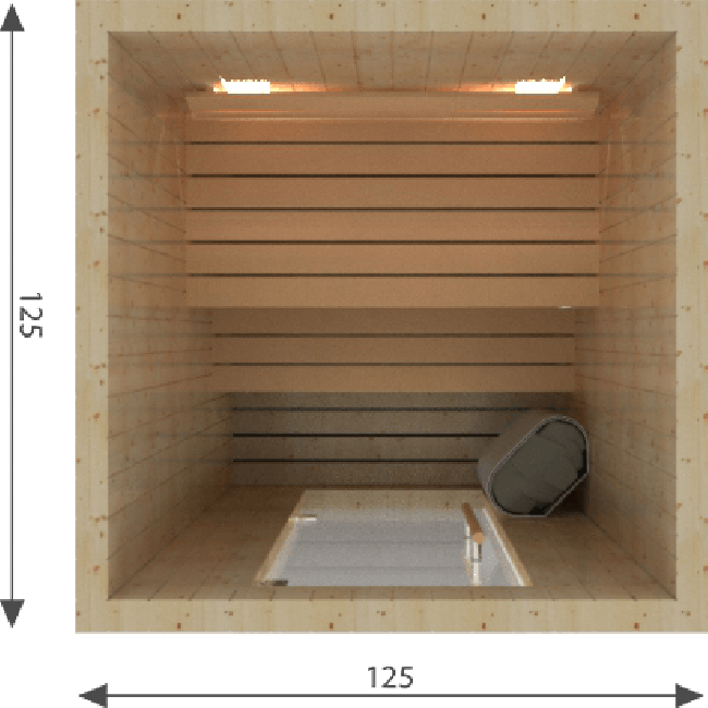 Nodig hebben rook ZuidAmerika Zelfbouw sauna 150 x 200 x 195cm kopen? - Rhodos-shop.nl