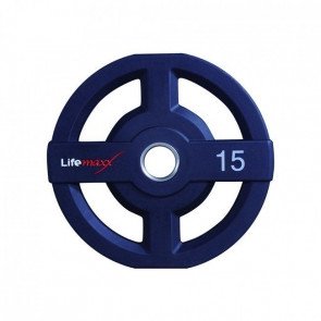 Lifemaxx LMX73 50 mm olympische halterschijf PU - 15 kg