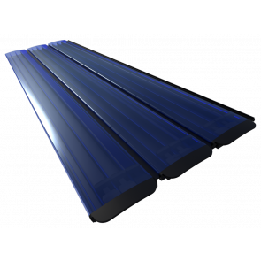 Polycarbonaat solar zwembad lamellen - blauw (per m2)