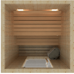 Zelfbouw Sauna 200 x 200 x 195 cm