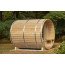 Dundalk White Cedar barrel sauna Ø200 x 245 cm met veranda
