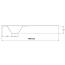 Astral Ballesta model duikplank 1,40 meter lengte tekening