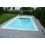 Polyfaser Sylt, rechthoekig prefab polyester zwembad, sfeerbeeld